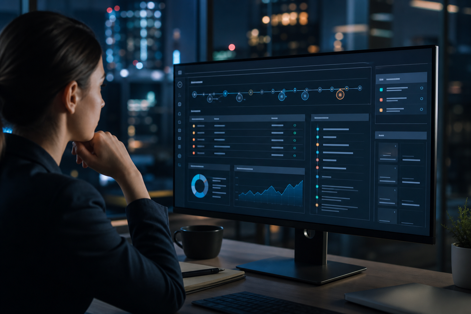 Engineer reviewing an AI agent approval request near secure infrastructure